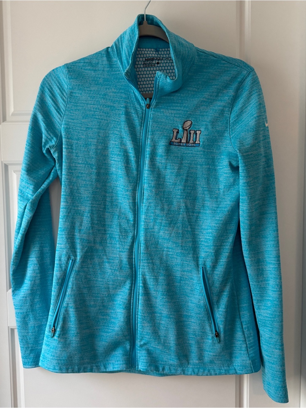 Nike golf Women’s Teal Full-Zip Utility Jacket with LII Embroidery
